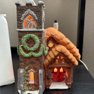 Department 56 Holiday Village House with Green Wreath